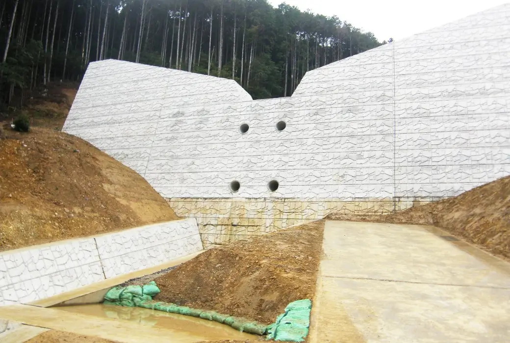 植松川通常砂防工事第1工区完成写真