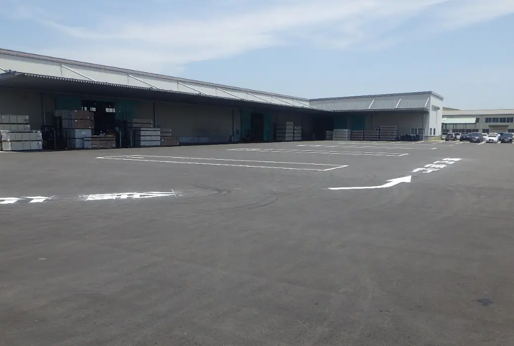 株式会社NSロジ西日本 下関支店 駐車場舗装工事完成写真